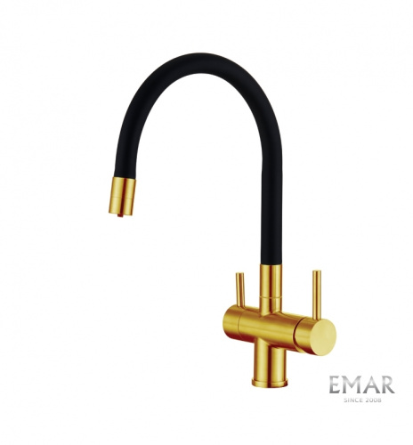 Смеситель Emar  ЕС - 3015 PVD Golden