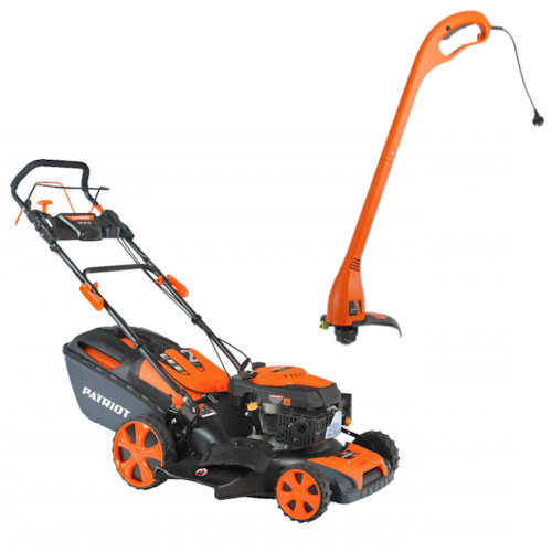 Газонокосилка бензиновая PATRIOT PT 47LS (комплект с триммером PT320), самоход, 46см, 4,5л.с, 163сс