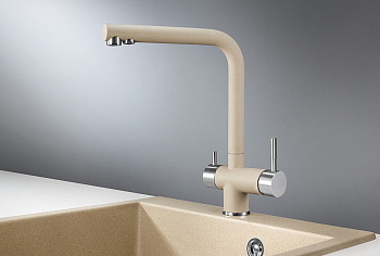 Смеситель для кухни Granula GR-2305, песок