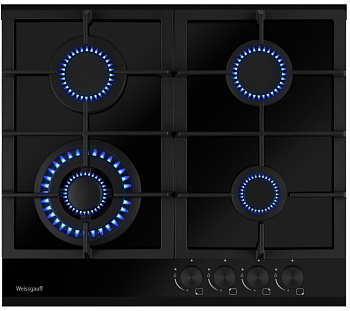 Газовая панель Weissgauff HGG 641 BGh Black Edition