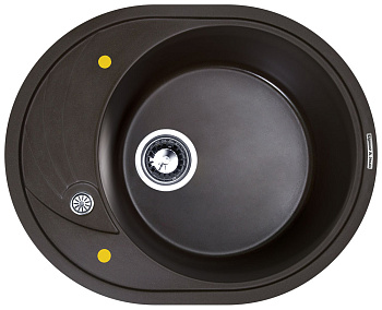 Кухонная мойка Zigmund & Shtain KREIS OV 575 ШВЕЙЦ.ШОКОЛАД