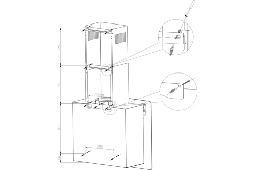 Вытяжка Monsher BONDY 60 Noir