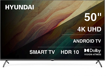 Телевизор LED Hyundai 50" H-LED50BU7009 Android TV Frameless черный