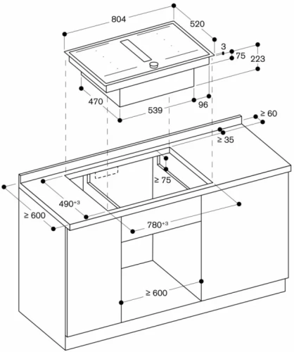 Варочная панель с вытяжкой Gaggenau CV282111