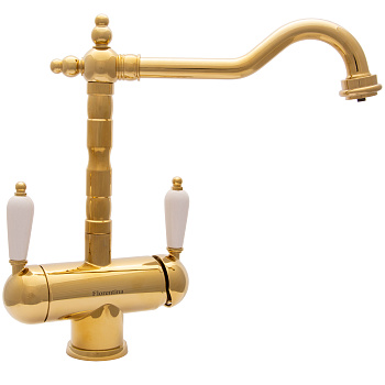 Кухонный смеситель PVD Florentina Ария Золото