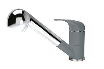Кухонный смеситель Florentina Сигма Серый шёлк