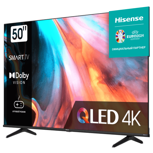 Телевизор QLED Hisense 50" 50E7HQ Smart черный