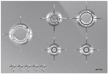 Газовая варочная панель Smeg PXL675L