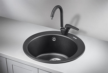 Кухонная мойка Granula Гранула GR-4801, шварц