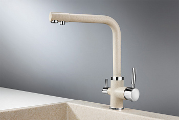 Смеситель для кухни Granula GR-2015, пирит