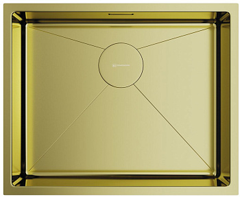 Кухонная мойка Omoikiri Taki 54-U/IF-LG нерж.сталь/светлое золото			