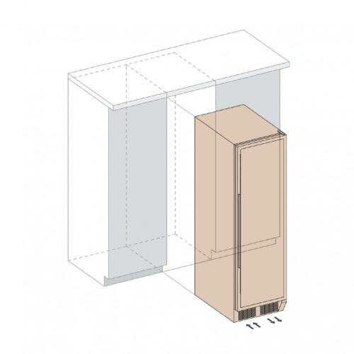 Винный шкаф встраиваемый Dunavox DX-166.428DCK