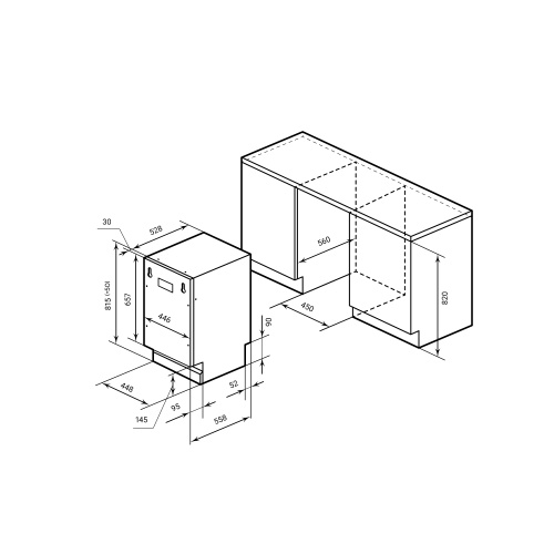 Посудомоечная машина Lex PM 4573N