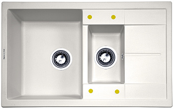 Кухонная мойка Zigmund & Shtain RECHTECK 780.2 ИНД.ВАНИЛЬ