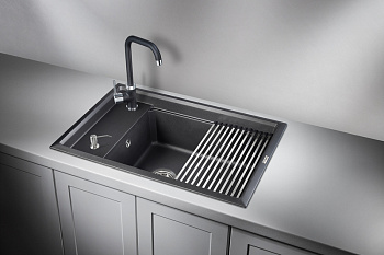 Кухонная мойка Granula Kitchen Space KS-7305, шварц
