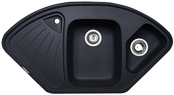 Кухонная мойка Zigmund & Shtain ECKIG 1000.2 ТЕМН.СКАЛА