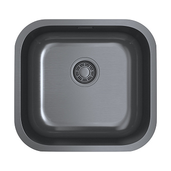 Мойка Omoikiri Omi 44-U/I-GM нерж. сталь/вороненая сталь