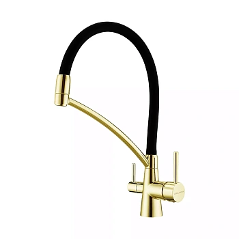 Смеситель для кухни Paulmark SIEGEN, светлое золото, Si213111-LG