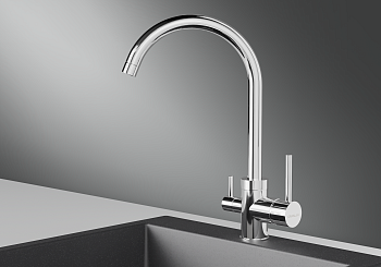 Смеситель для кухни Granula GR-2168, хром