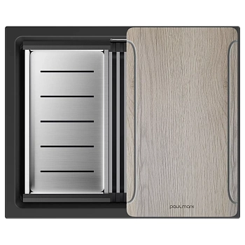 Мойка Paulmark LUMI-MULTI SINK 55 UNI, IT-GRANIT, LU-MULTI 55-AN антрацит