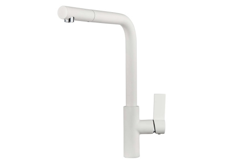 Смеситель для кухни Granula GR-2502, арктик (белый)