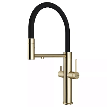 Смеситель для кухни Paulmark NEXUS, светлое золото, Ne213999-LG-Starke