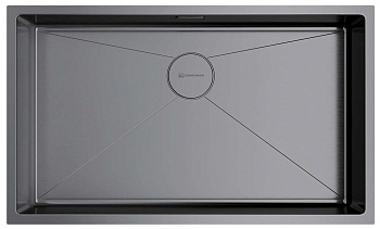 Кухонная мойка Omoikiri Taki 74-U/IF-GM вороненая сталь
