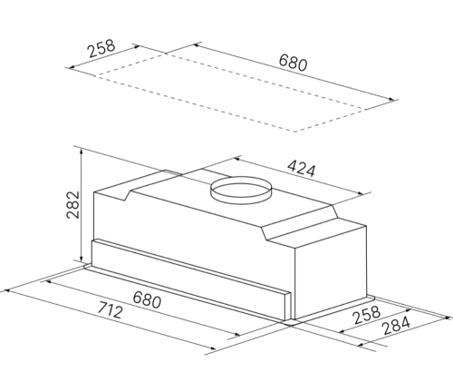 Встраиваемая вытяжка Kuppersbusch DEL 8550.0 W