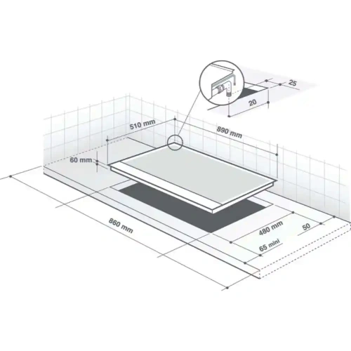 Газовая варочная панель De Dietrich DPG4950B