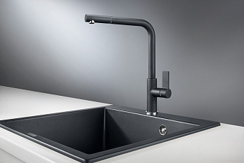 Смеситель для кухни Granula GR-2502, шварц