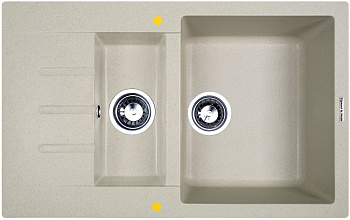 Кухонная мойка Zigmund & Shtain RECHTECK 775.2 РЕЧН.ПЕСОК