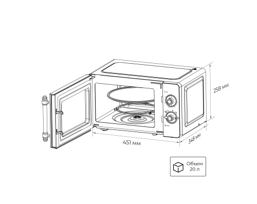 Микроволновая печь LEX FSMO M.02 BL