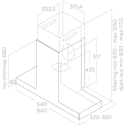 Вытяжка Elica HAIKU DRY @ BLRO/A/90