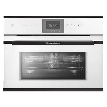 Компактный духовой шкаф с микроволнами Kuppersbusch CBM 6550.0 W6 Black Steel