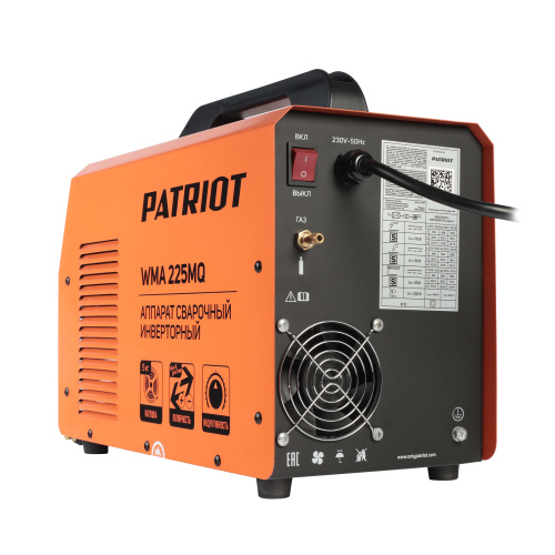 Полуавтомат сварочный инверторный PATRIOT WMA 225MQ MIG/MAG/MMA