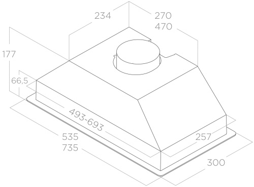 Вытяжка Elica ERA S BL/A/72