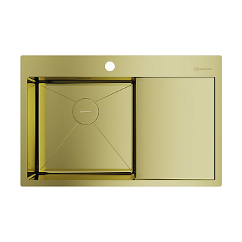 Мойка Omoikiri Akisame 78-L-LG нерж. сталь/светлое золото