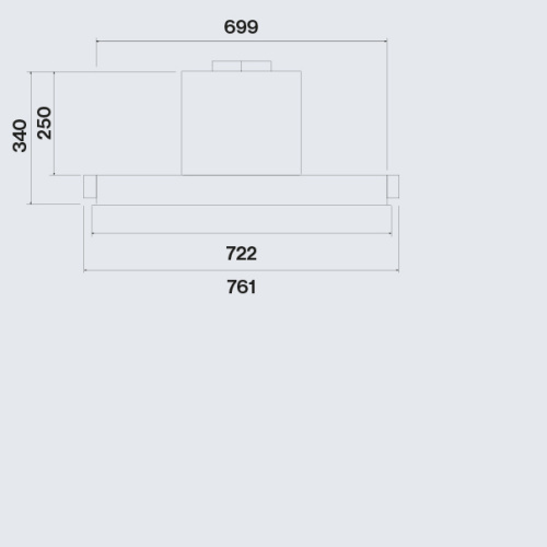 Вытяжка Falmec PARALLEL BLACK 70