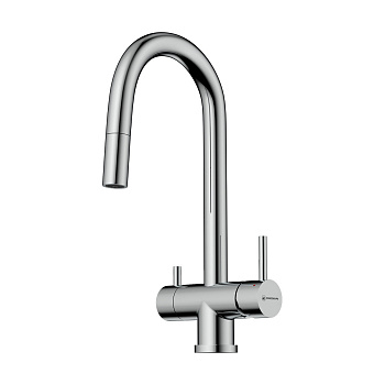 Смеситель Omoikiri Akita-S-C латунь/хром