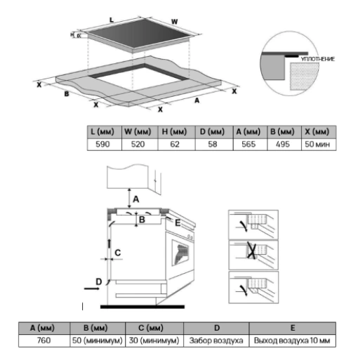 Стеклокерамическая варочная панель VARD VHC6421X
