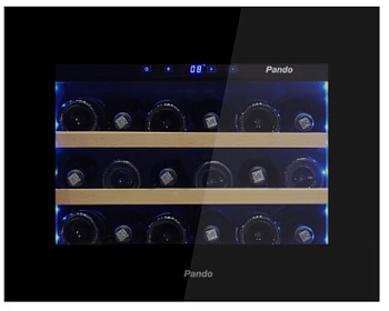 Встраиваемый винный шкаф Pando PVMAV 45-16CRR