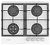 Газовая варочная поверхность Hyundai HHG 6434 WG
