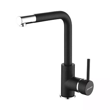 Смеситель для кухни Paulmark HONNER, черный, Ho212018-BLM