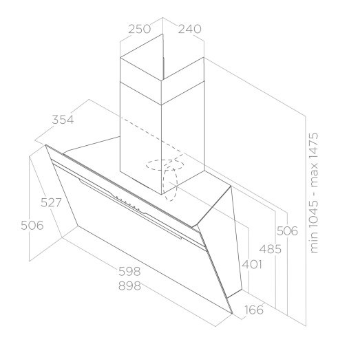 Вытяжка Elica MAJESTIC @ BL/A/90