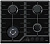 Газовая варочная панель Delonghi GATTA 6GW NB