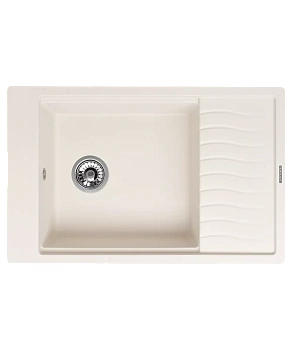 Кухонная мойка Kuppersberg MILA 1B1D WHITE