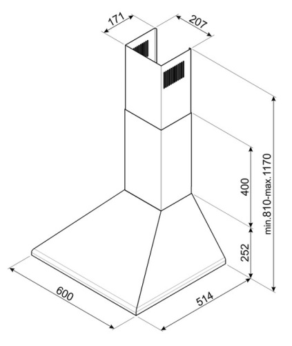 Вытяжка Smeg KSED65PE