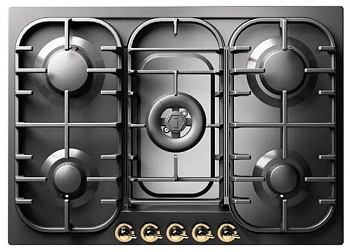 Газовая варочная панель ILVE HCB 70CN/AWB antiq.white (ручки бронза)