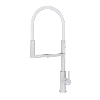 Смеситель для кухни Paulmark TORNADO, белый матовый, To213402-WH