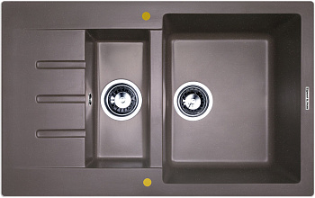 Кухонная мойка Zigmund & Shtain RECHTECK 775.2 ШВЕЙЦ.ШОКОЛАД